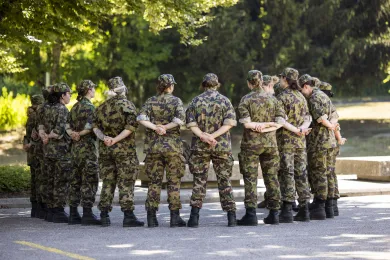Soldaten RKD Rotkreuzdienst im Kreis